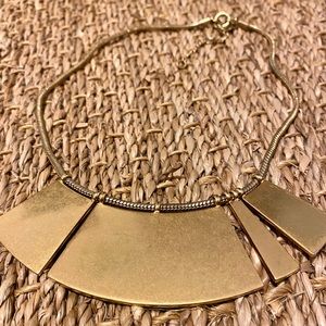 Gold Madewell statement necklace